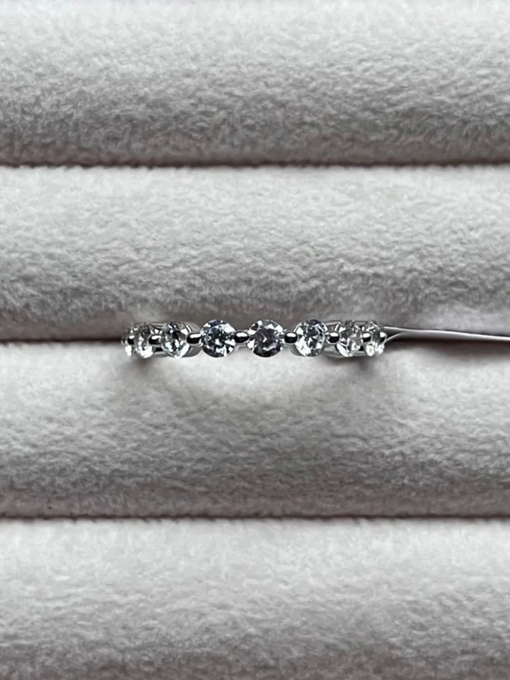 R119 | 925 Sterling Silver Half Eternity Band